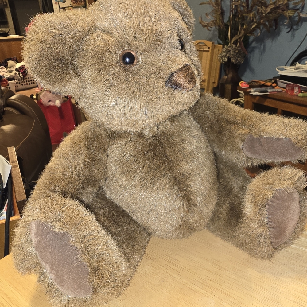 Classic Brown Plush Teddy Bear - Soft Kids Stuffed Animal - Hinged - Douglas Co
